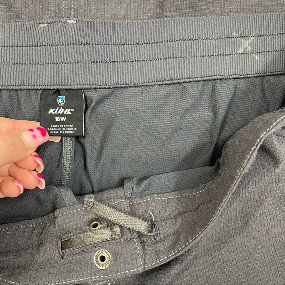 KUHL Womens Carbon Grey Strattus Lightweight Outdoor Hiking Plus Size Skort - Picture 9 of 11